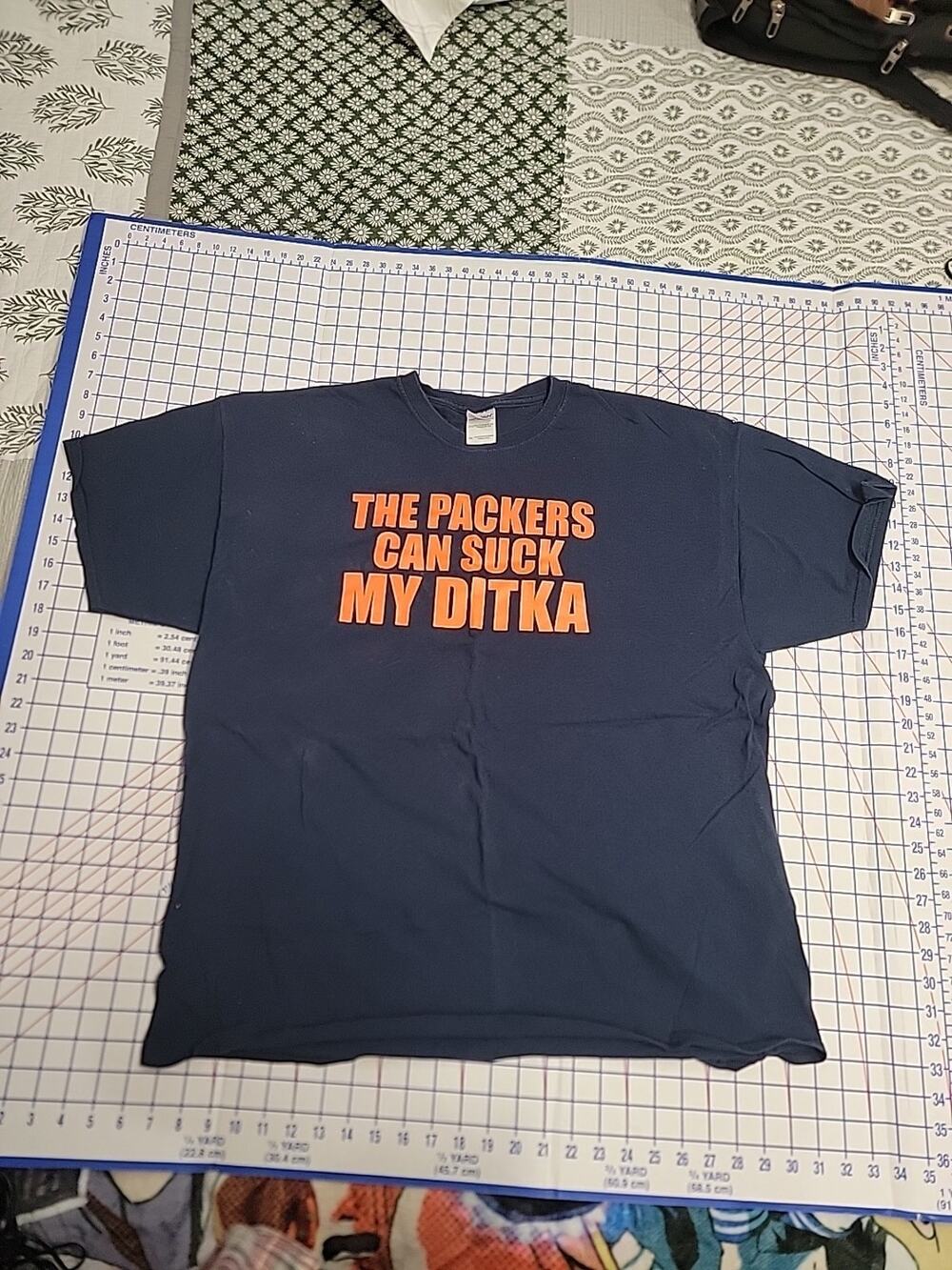 Mens Packers Can Suck My Ditka Funny Chicago Tshirt 2XL Greenbay Bears